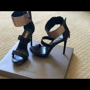 BCBGMAXAZRIA Lest Ankle Cuff Heels